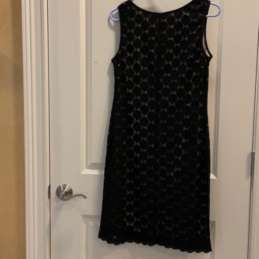 Ronni Nicole Black Lace Sleeveless Dress - Picture 2 of 6